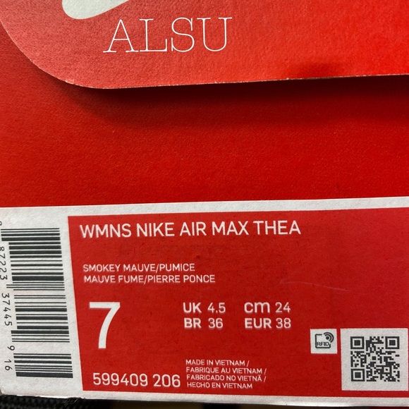 Nike Air Max Thea Smokey Mauve Chocolate Le Mesh W - Picture 8 of 9